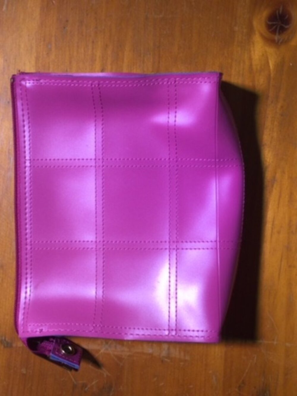 Estée Lauder Pink Fuchsia Quilted Zip Makeup Cosmetic Bag Pouch